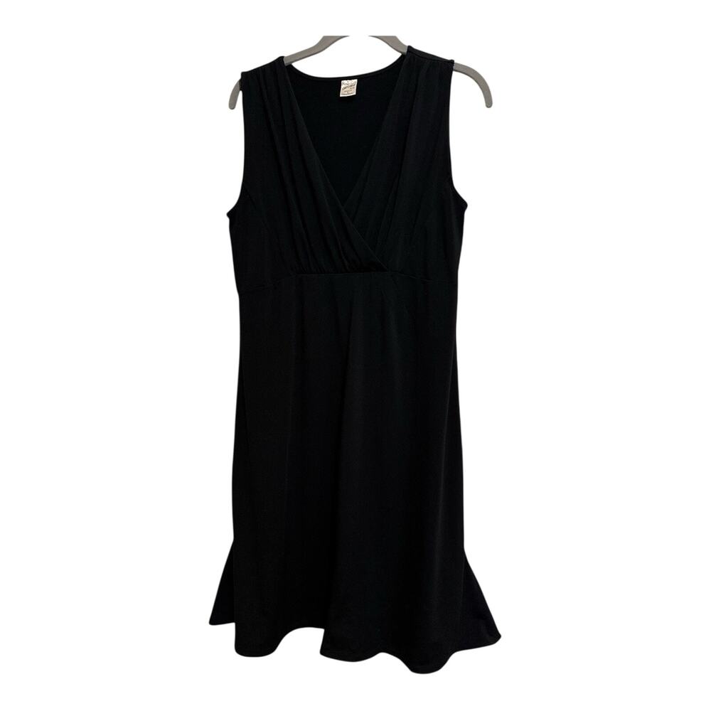 Old Navy Y2K Black Midi Dress Size L Perfect Fit Casual Summer Vacation Travel
